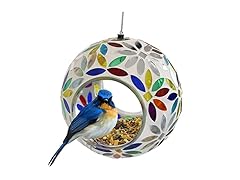 Sunnydaze 6" Glass Mosaic Bird Feeder