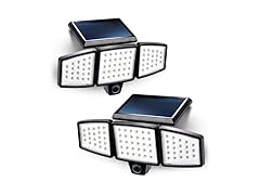 Home Zone 2PK Solar Triple Head Security Light