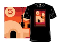 Twin Suns Retro Postage Stamp