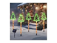 Hakol Christmas Solar Pathway Lights (5 Pack)
