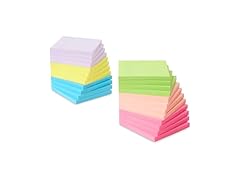 Amazon Basics Square Sticky Plus Notes, Pack of 24