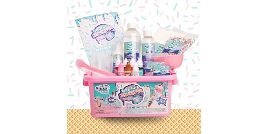 Aqua Endless Summer Turtle Swirl Ice Cream DIY Slime Kit