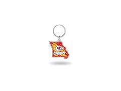 Kansas City Chiefs State Shape Keychain