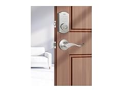 ELAMOR M19 SN Keyless Lever Door Lock Sanded Nickel