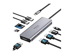 USB-C Dock with Dual HDMI & DisplayPort