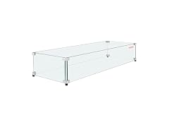 Glass Wind Guard for Rectangular Fire Pit 12.5x