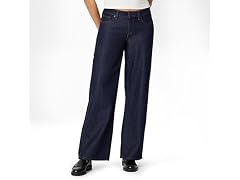 Amazon Essentials Women's Low-Rise Wide Leg Jean