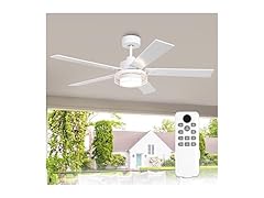 Parrot Uncle F6002WH 52" Ceiling Fan, White