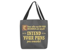 Intend Your Puns! Large Tote Bag