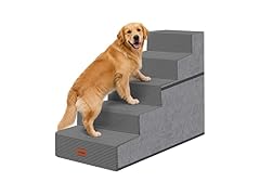 NAPWAYS Dog Stairs for Small Dogs, 22.5" H, 5 Step