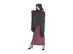 Rubies Rubie's Mens Hooded Cape 3/4 Length Costume, Black