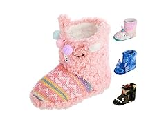 Totes Kids (7-8) Llama Slippers