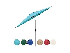 HealSmart 9ft Patio Umbrella with Push Button Tilt/Crank