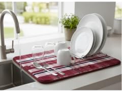 Cook N Repeat Holiday Dish Mat Red/ Green