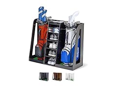 GoSports Wooden Golf Bag Organizer Storage Rack