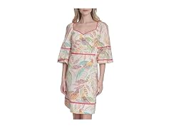 Vince Camuto Women Half Sleeve Sweetheart Dress