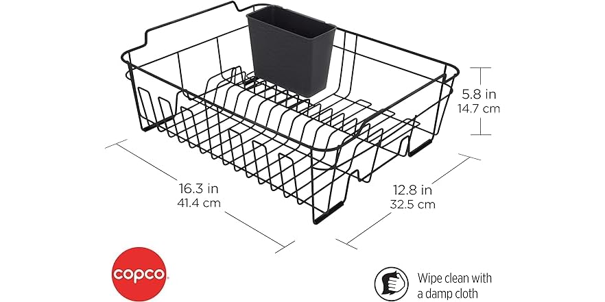 Copco Dish Rack Copco Black Small Dish Rack