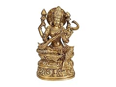Devi Saraswati - Brass Statue