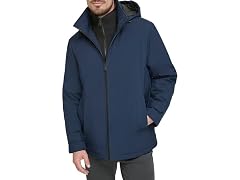DOCKERS Men (L) Dwight Shell Jacket Navy Hooded