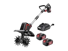SOARFLY Cordless Tiller Cultivator 9in