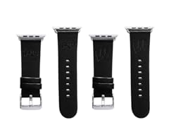 NCAA Black Leather Apple Watch Band N-Z