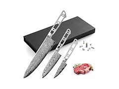 KATSURA CUTLERY CKGD25BSET-no logo Chef Knife Set Blank 3pc