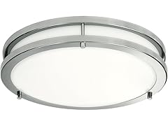 Light Blue USA LED Flush Mount Ceiling Light, 10 inch