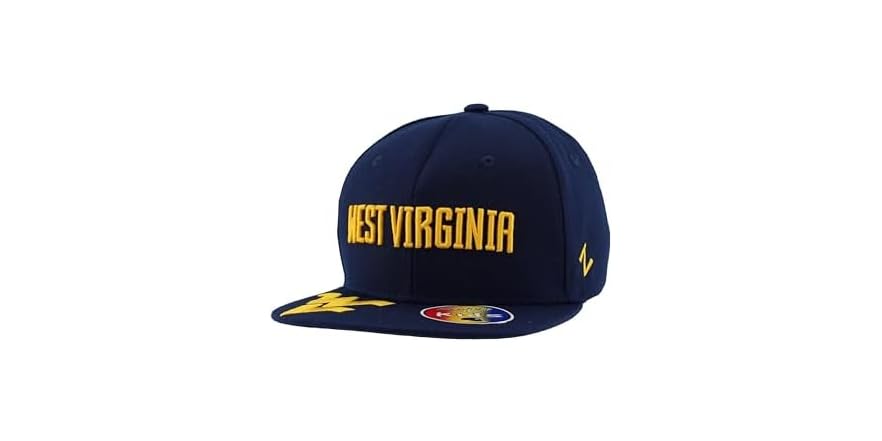 Zephyr NCAA Officially Licensed Snapback Hat - Retro Paintbrush Design, Team Color Adjustable