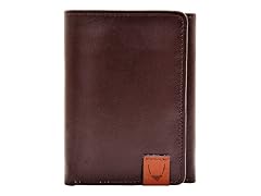 Dylan Trifold Wallet with ID Compartment Brown