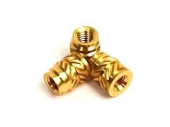 J&J M2.5 Brass Insert 100pc 4.5mm