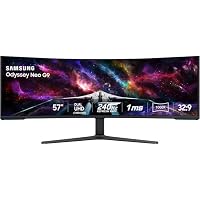 Samsung Odyssey Neo G9 57" Curved (7680 x 2160) 240Hz 1ms HDR 1000 AMD Freesync Premium Pro Gaming Monitor