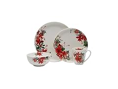 Mikasa Mikasa Winter Poinsettia Holiday Bone China 