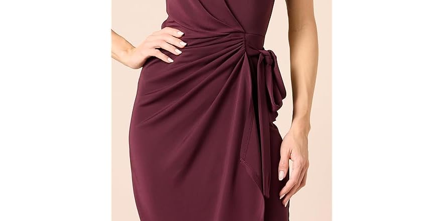 Tassel Boat Neck Flutter Sleeve Cover Up main image 1