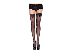 Leg Avenue Women (OS) Satin Top Black Bow