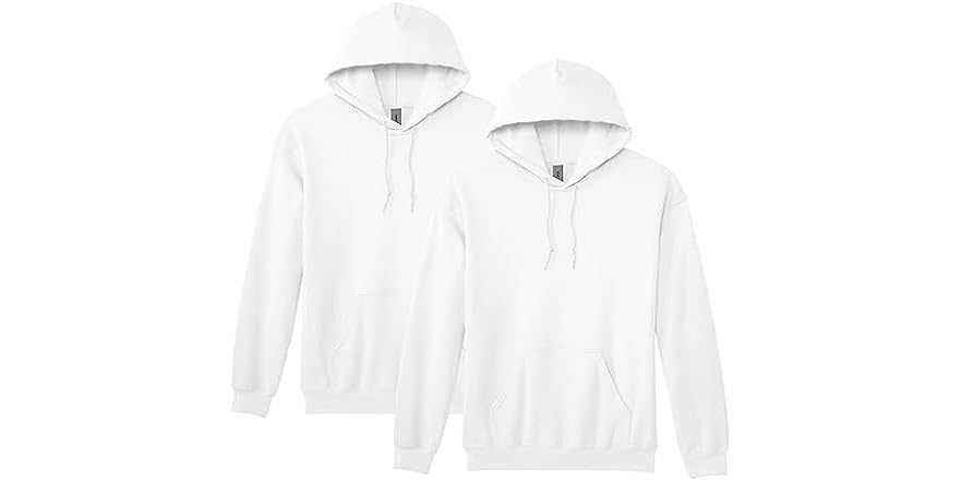 Gildan G18500 Felpa Con Cappuccio In Pile – Confezione Da 2 – Grigio Sportivo Taglia L – Unisex, Morbida E Calda - 4