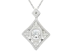 Swarovski CZ Fleur-De-Lis Pendant