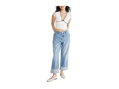 AEROPOSTALE Lace V-Neck Top, Medium