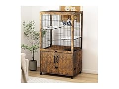 Megidok Furniture Cat Cages Indoor with Litter