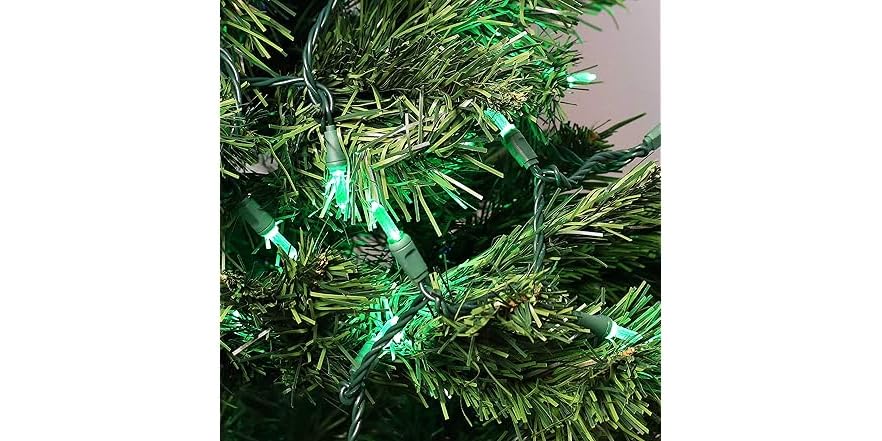 Sunnydaze Decor Smooth LED String Lights Green