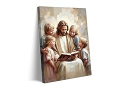 Jesus Teaching Children Canvas Wall Art
