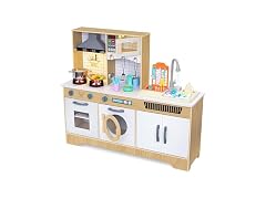 Wide Kitchen Set with Laundry Natural