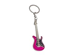 Wang Zhai Pink Guitar Keychain for Men 