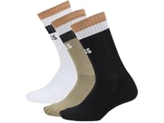BOSS Iconic Stripe Logo Ribbed Socks 3Pk