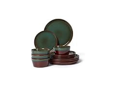 Pokini Plates and Bowls, 12 Pieces
