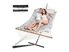 Everyfun EYF-DC300-White Gray 2 Person Outdoor Hammock 