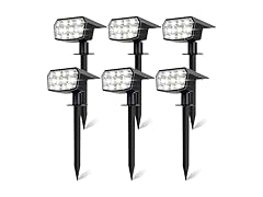 Sucolite 6-Pack Solar Spot Lights Outdoor Waterproof IP65