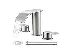 8" Nickel Waterfall Sink Faucet