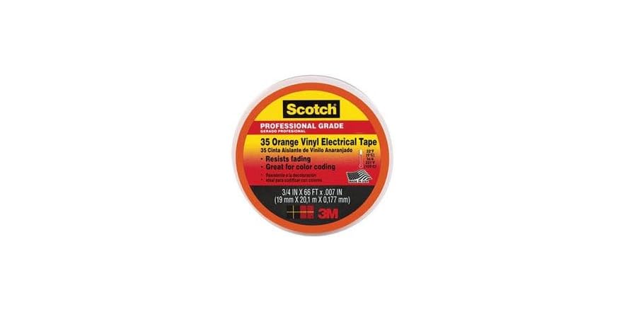 $4.49 | 3M Tape ELEC #35 3/4X66 ORG at Woot!