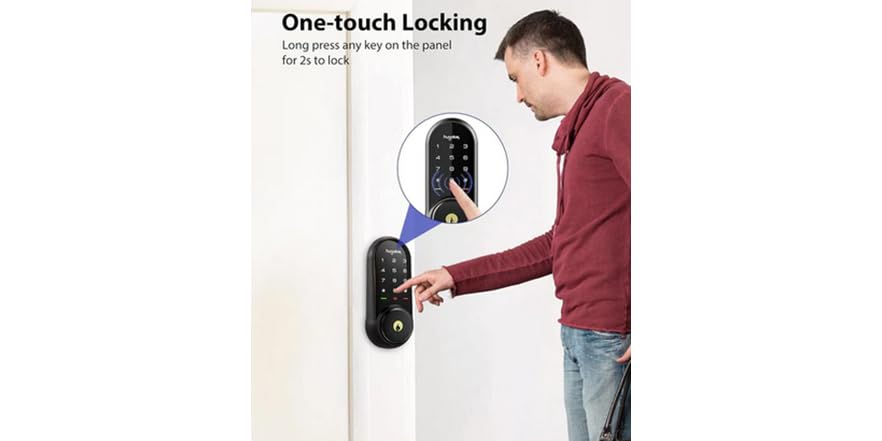 Hugalog Lock Hugolog HU03-ORB-BLG Keypad Smart Lock w/Gateway