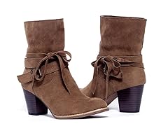Robyn Tie Chunky Sole Boot, Brown